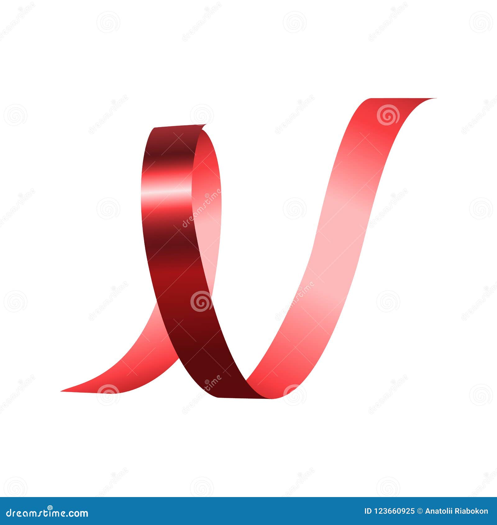 Download Red Spiral Ribbon Mockup, Realistic Style Stock Illustration - Illustration of elegant, scroll ...