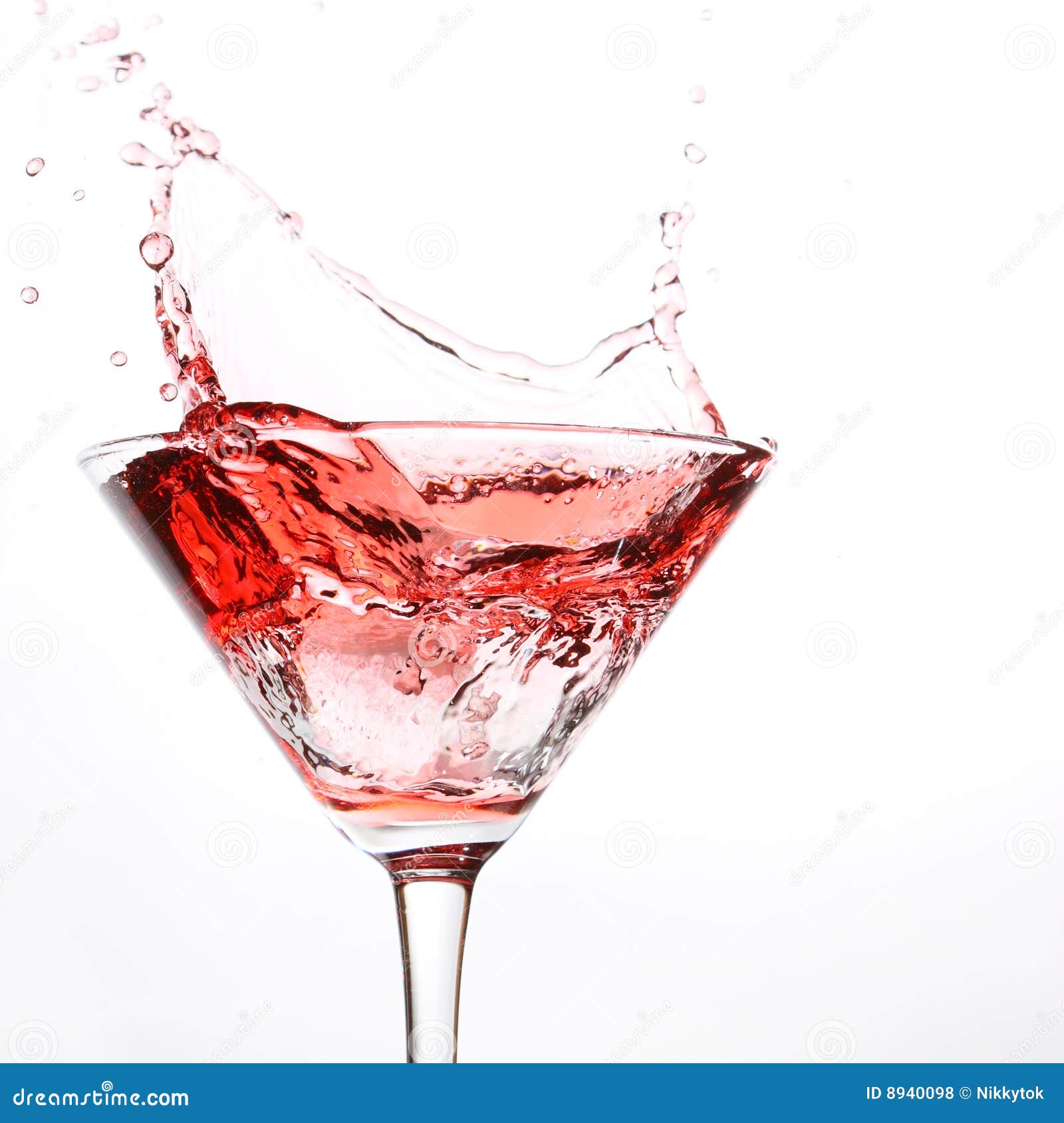 Red Splash Of Cocktail On White Stock Photo Image of birthday