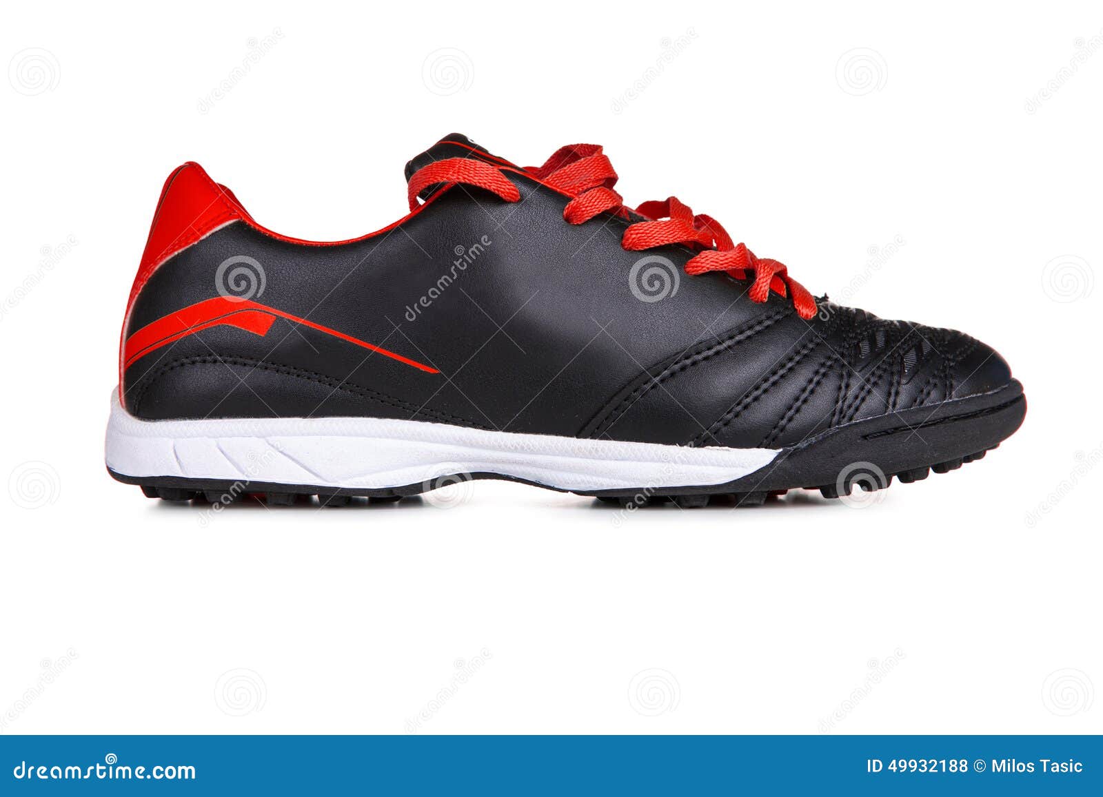 Red Sport shoes stock photo. Image of male, pair, cleats 49932188