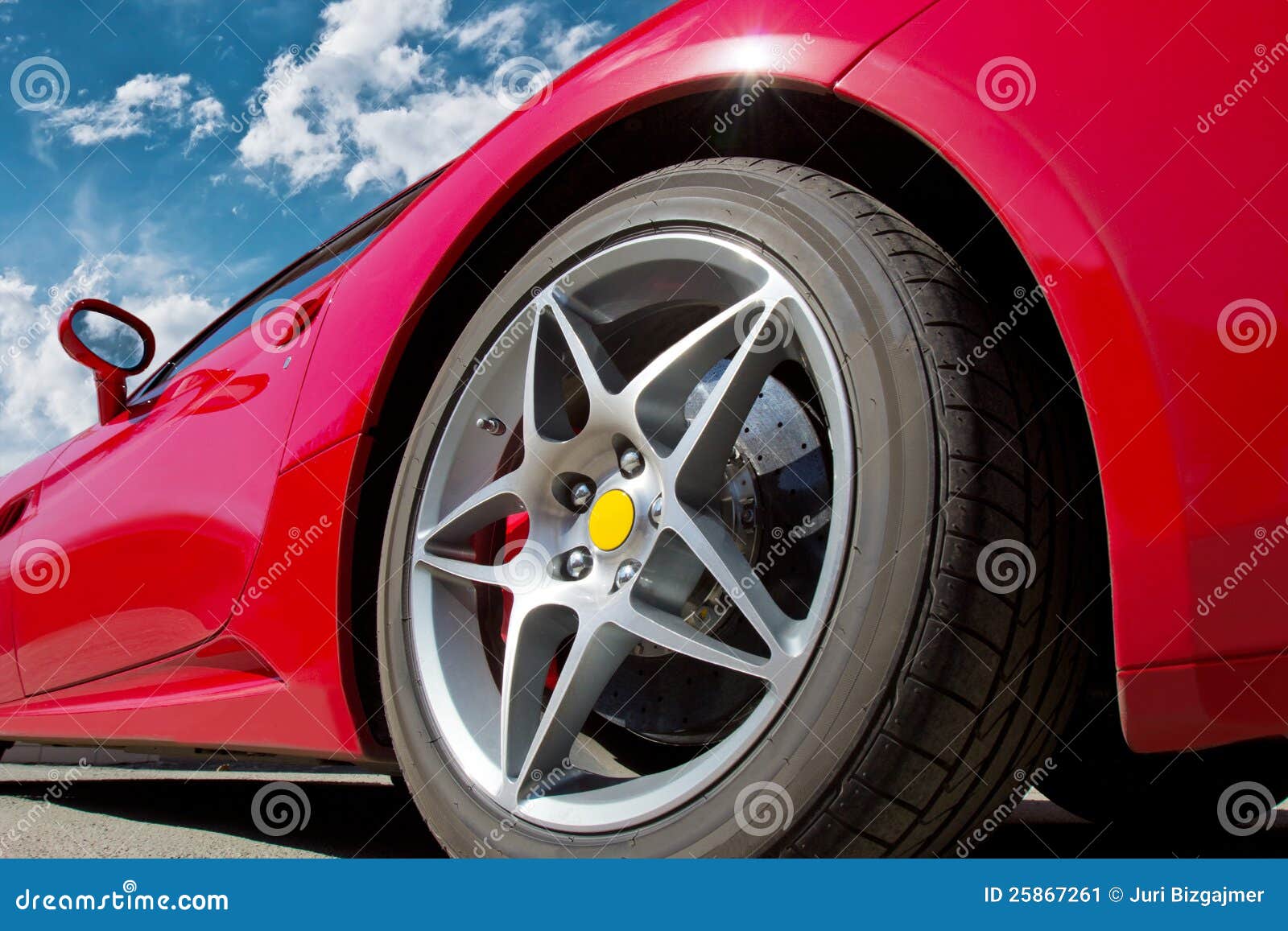 Red sports car stock image. Image of motor, power, rear 25867261