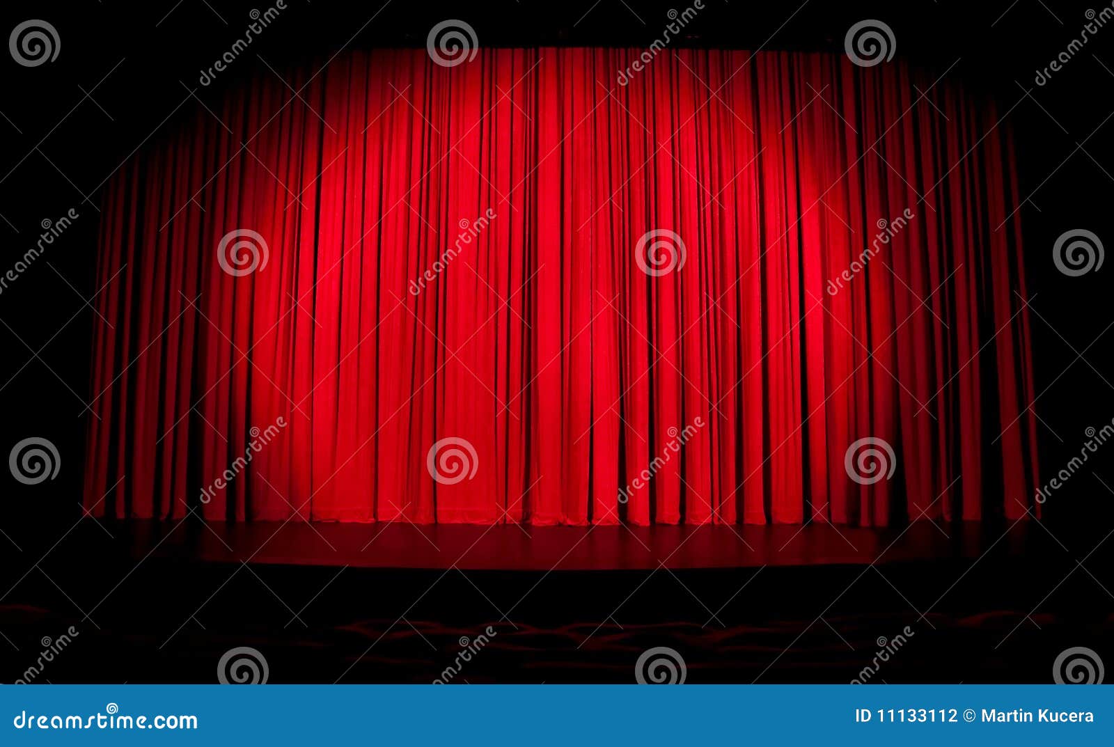 Red Stage Curtain with Spotlight Stock Photo Image of presentation