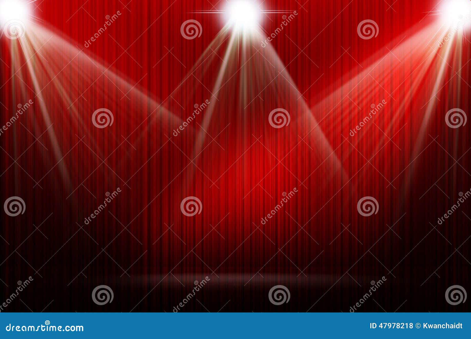 Red Stage Light As Background Stock Illustration Illustration of