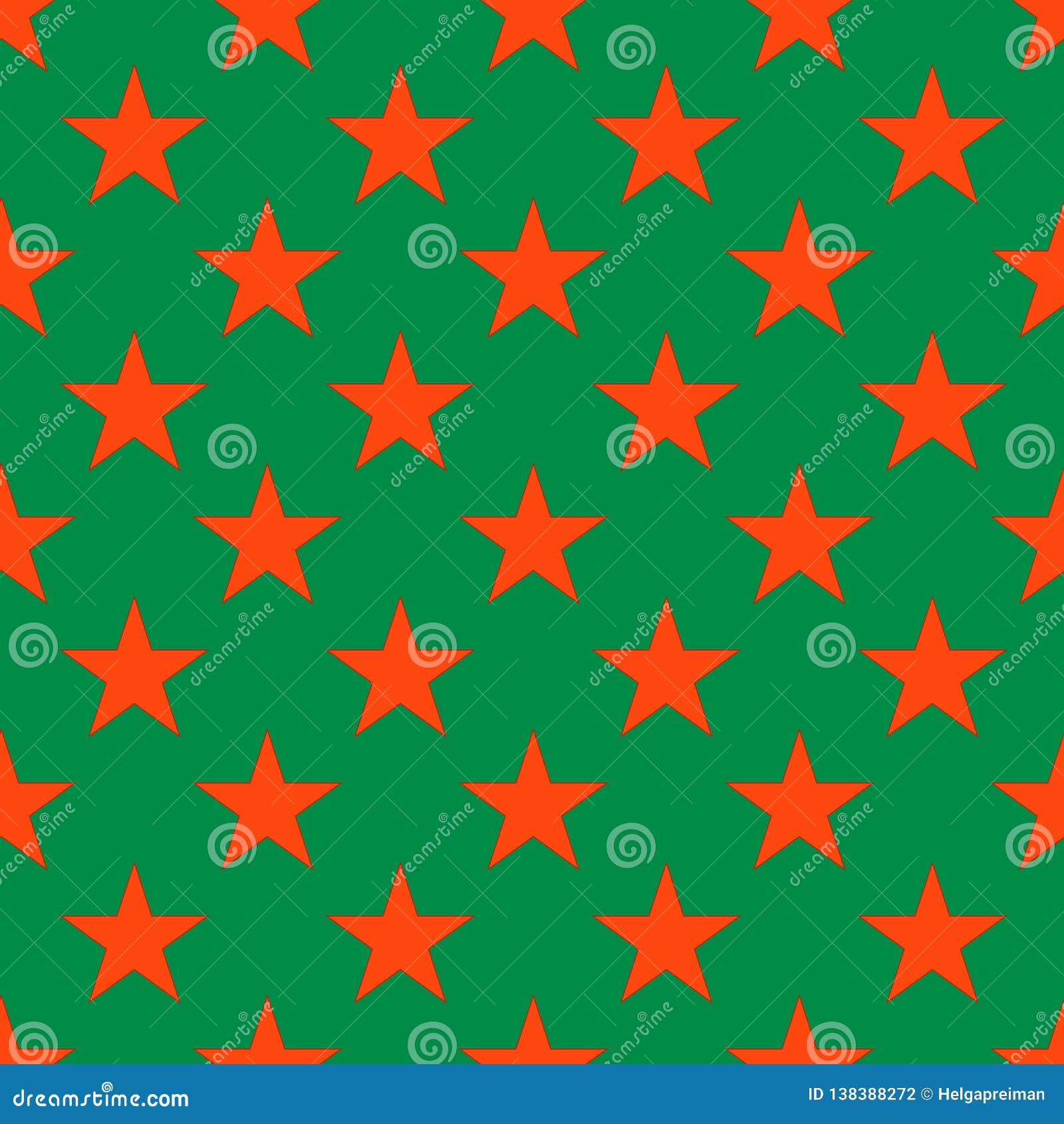 Red Star Pattern on the Green Background Stock Illustration Illustration of luxury, modern