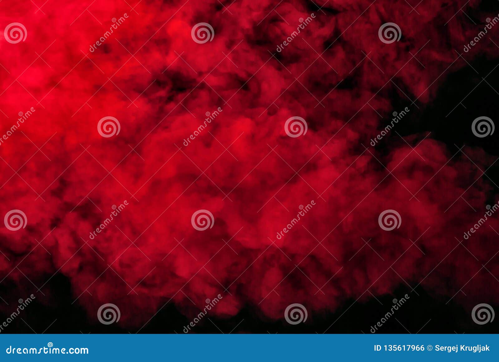 Red Smoke or Steam on a Black Background for Wallpapers and