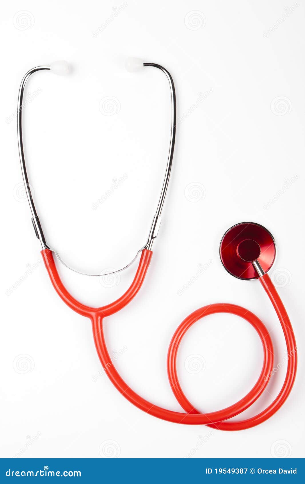 Red stethoscope stock image. Image of clinical, hospital 19549387