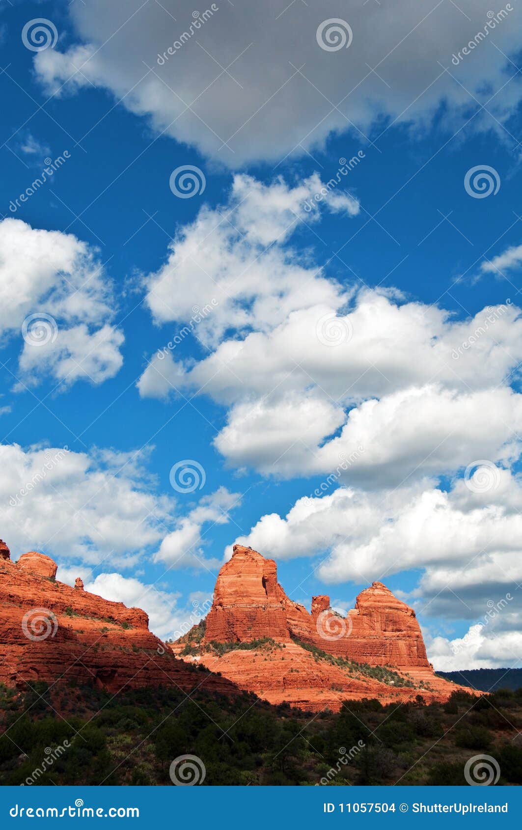 Red Stone Landscape of Sedona, in Arizona Stock Photo Image of creek