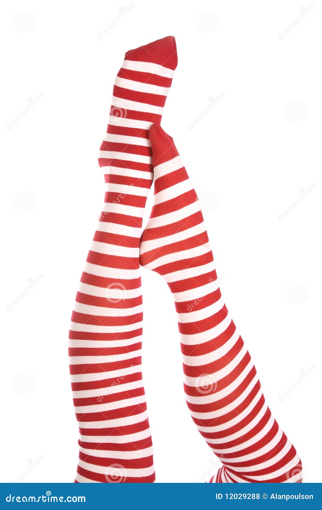 Red Striped Socks One Foot on Other Stock Photo - Image of draw, nice ...