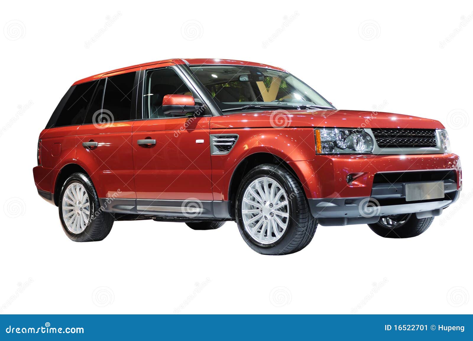 Red suv stock image. Image of background, label, automobile 16522701