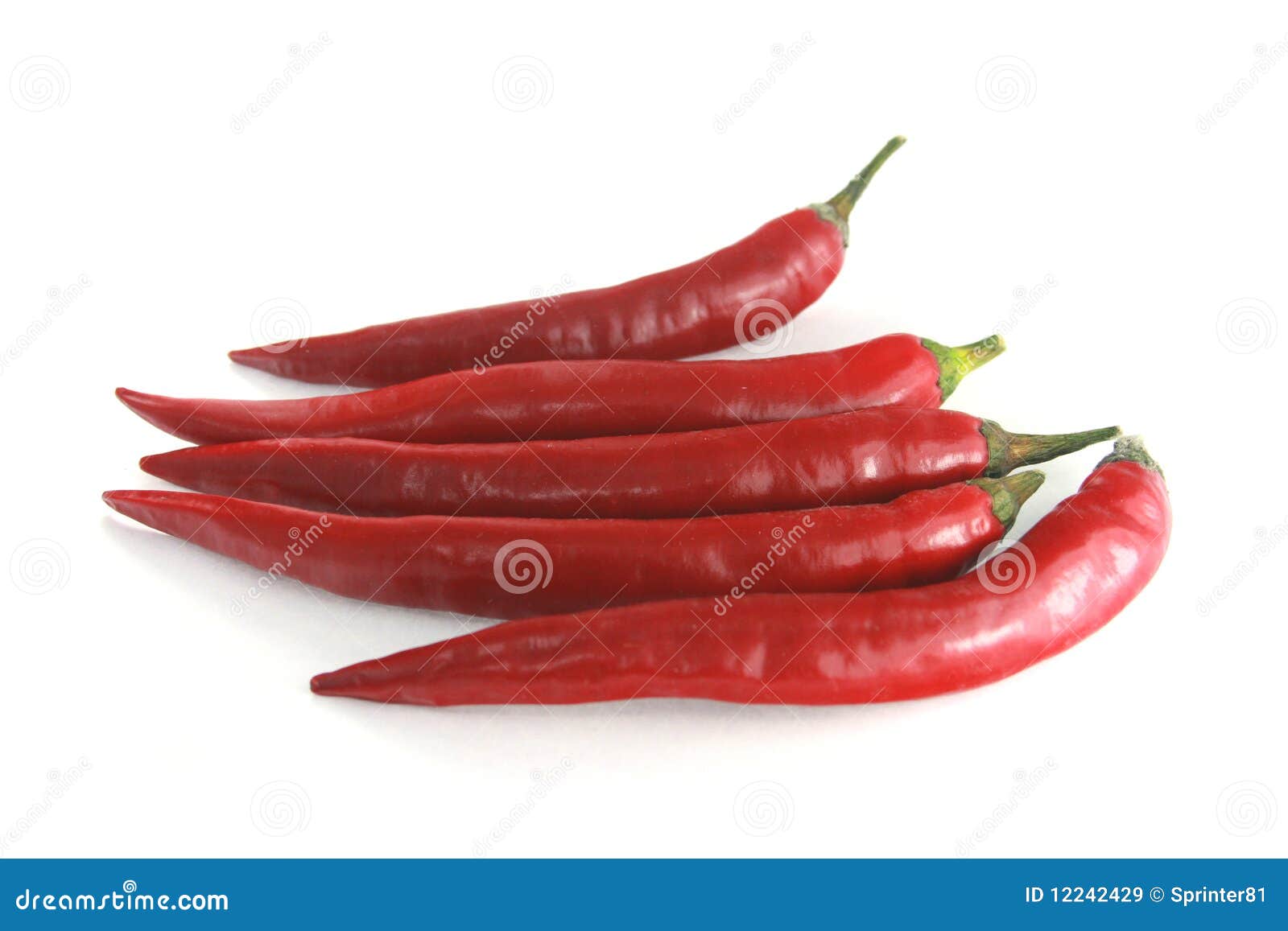 Red sweet pointed peppers. stock image. Image of plants 12242429