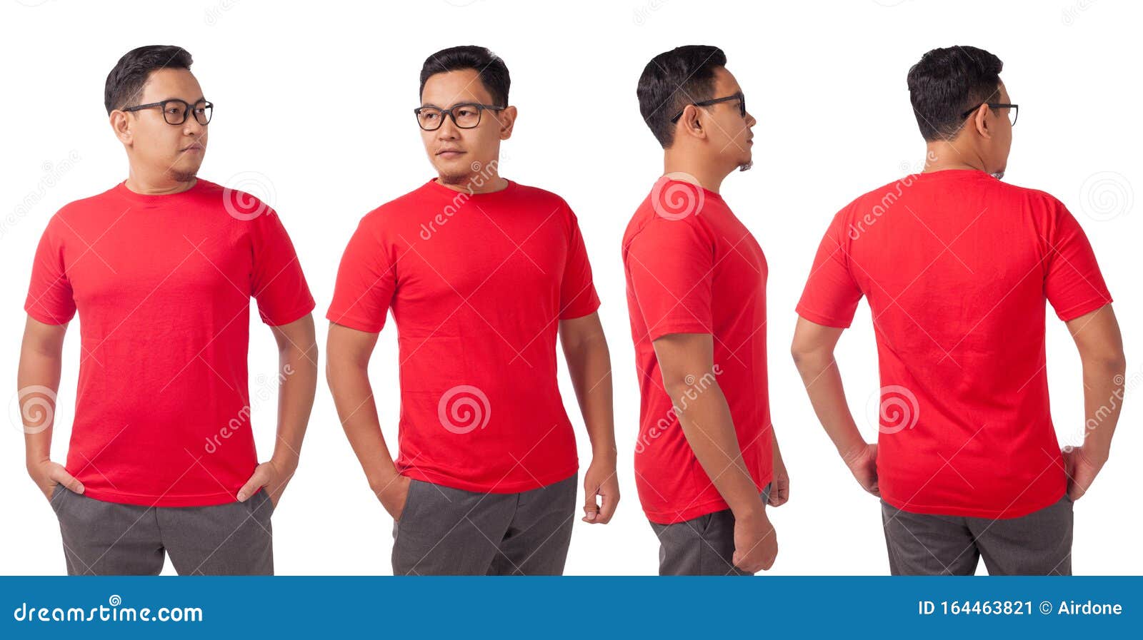 Download Red Shirt Design Template Stock Image Image Of Closeup 164463821