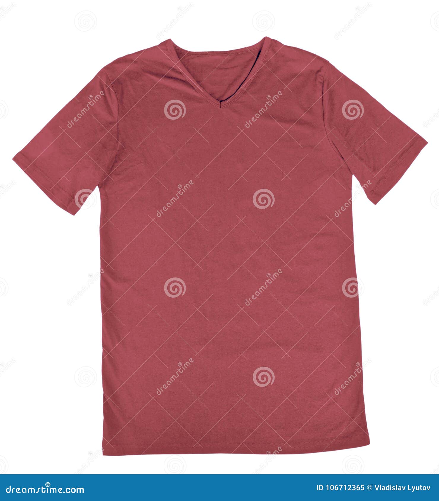 Download Red T-shirt Mock Up A White Background, Ready To Replace ...