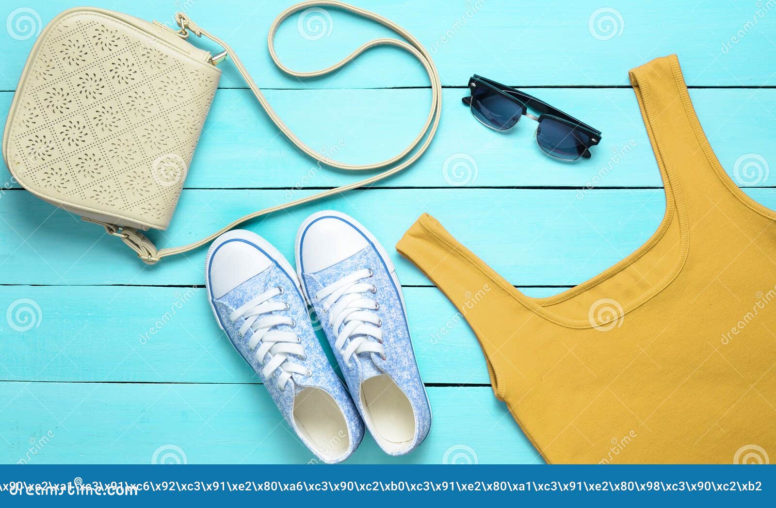 Woman s clothing top view stock photo. Image of clothing - 131441560