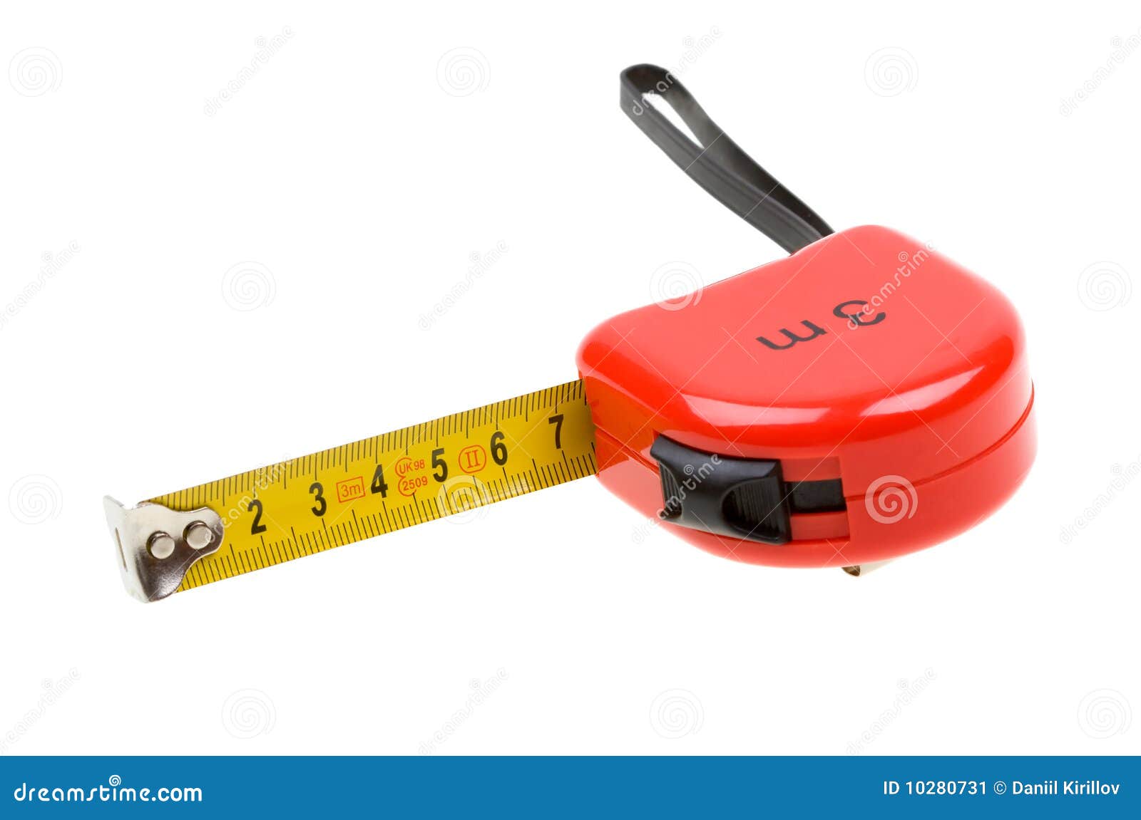 Red Tape Measure Isolated On White Stock Image Image of repair
