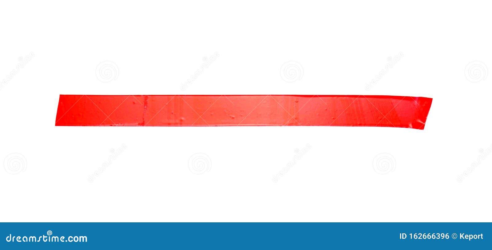 Red Tape Stripe on White Background Stock Illustration Illustration