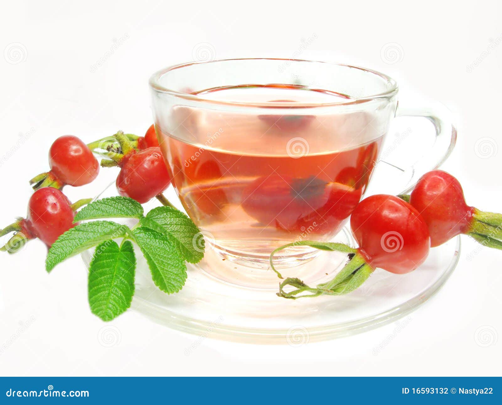Red Tea with Wild Rose Hip Berries Stock Photo Image of berries