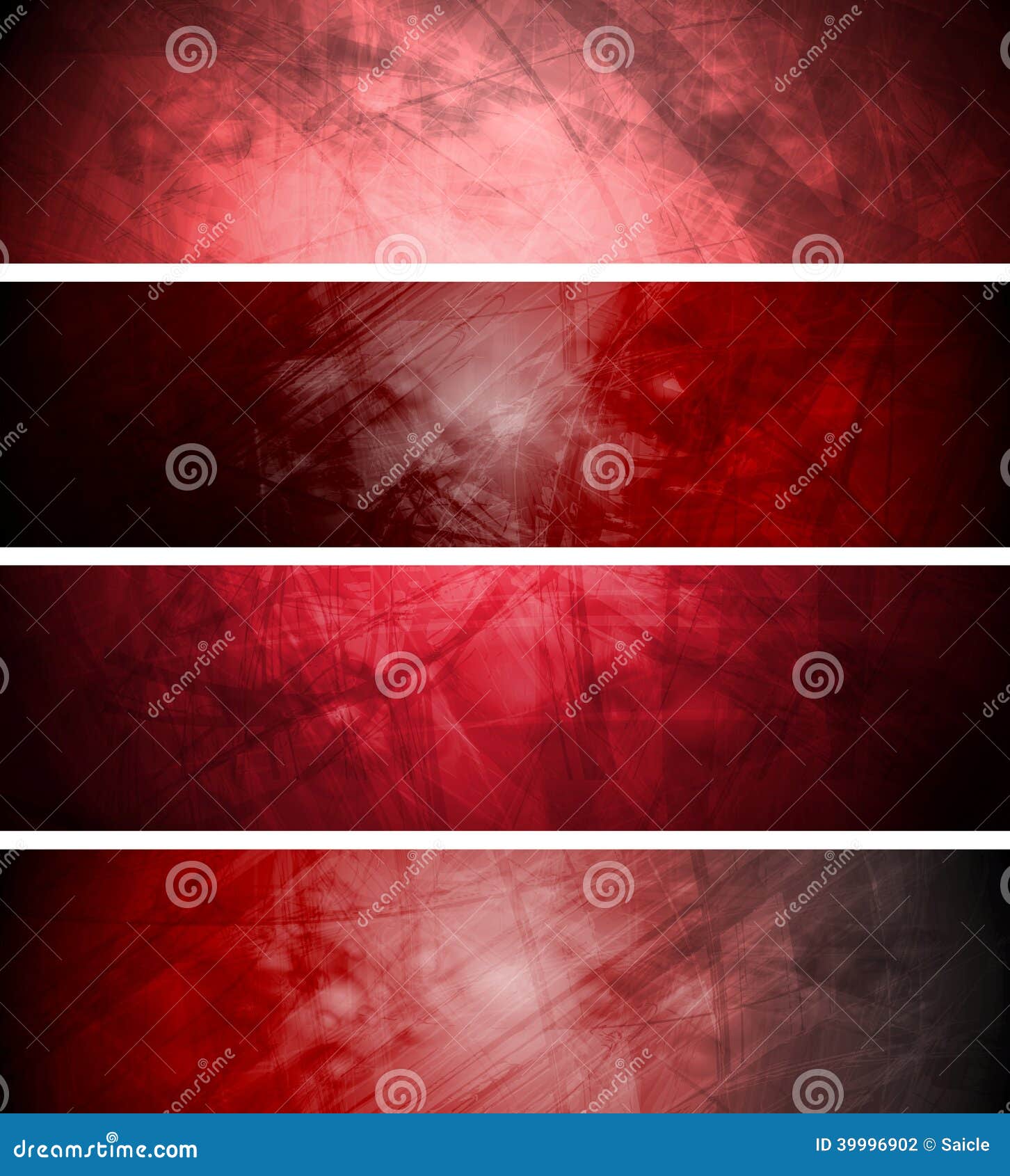 red textural backgrounds set