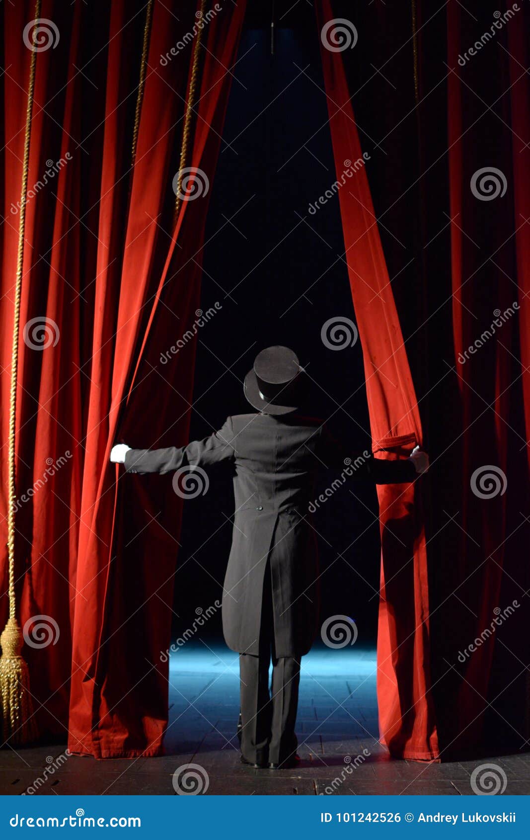 Red theater curtain editorial photo. Image of director - 101242526