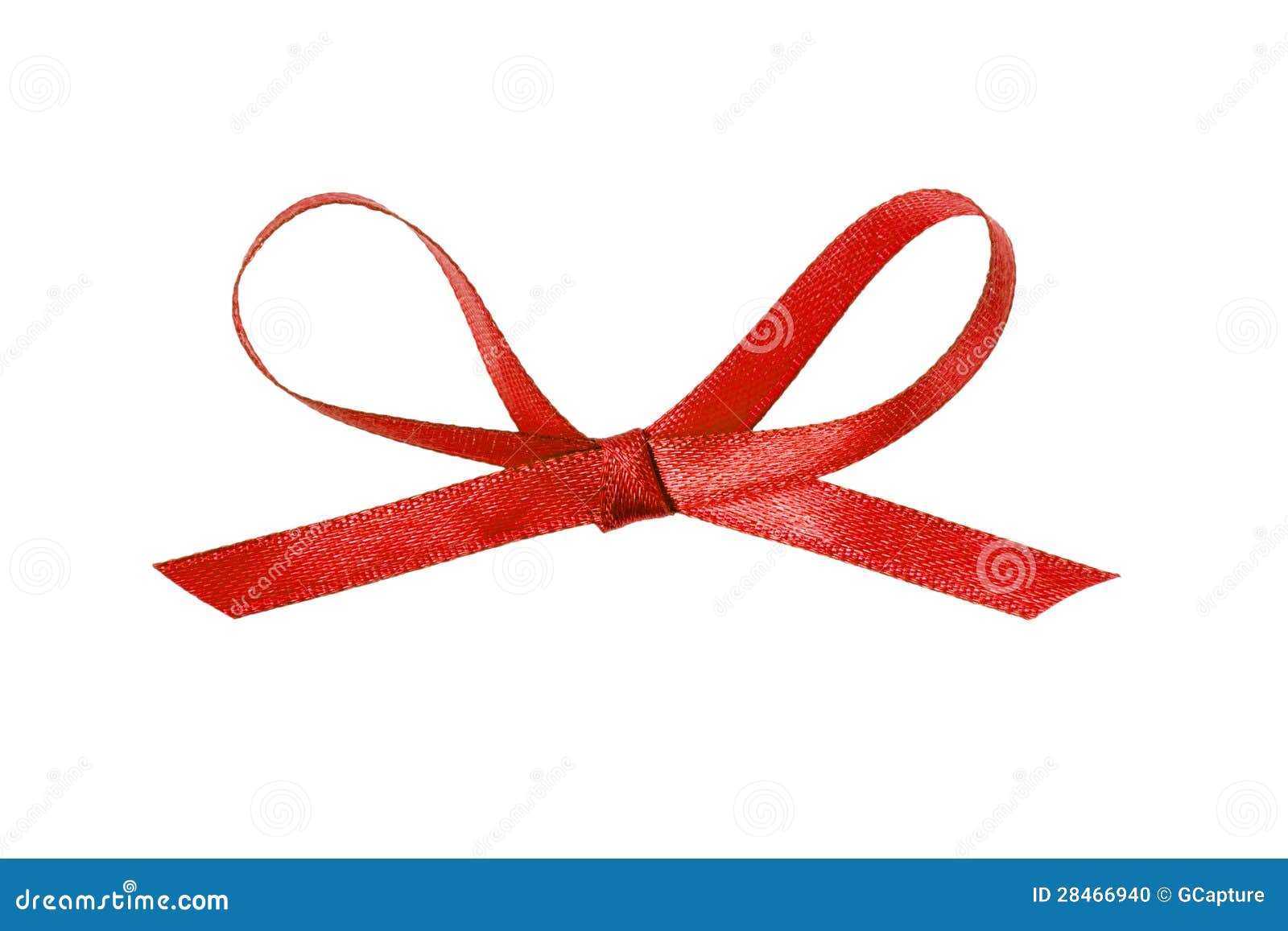 Red thin ribbon bow stock photo. Image of valentine, present 28466940