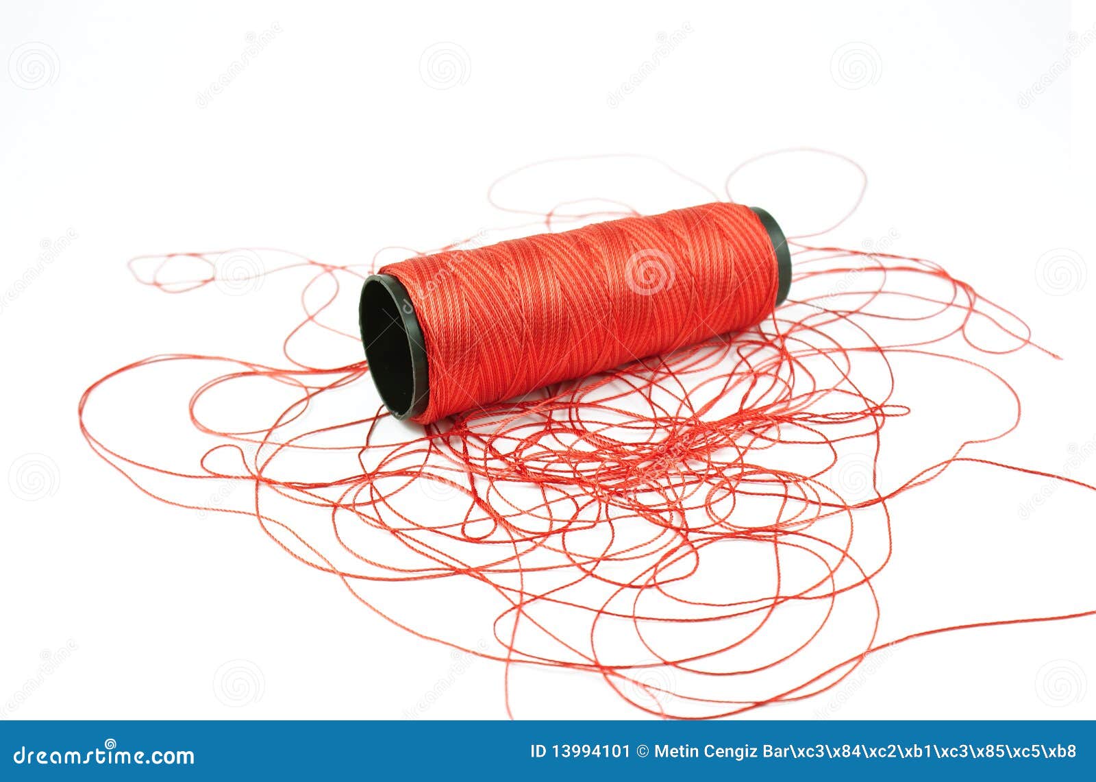 Red Thread stock image. Image of skill, white, descriptive 13994101