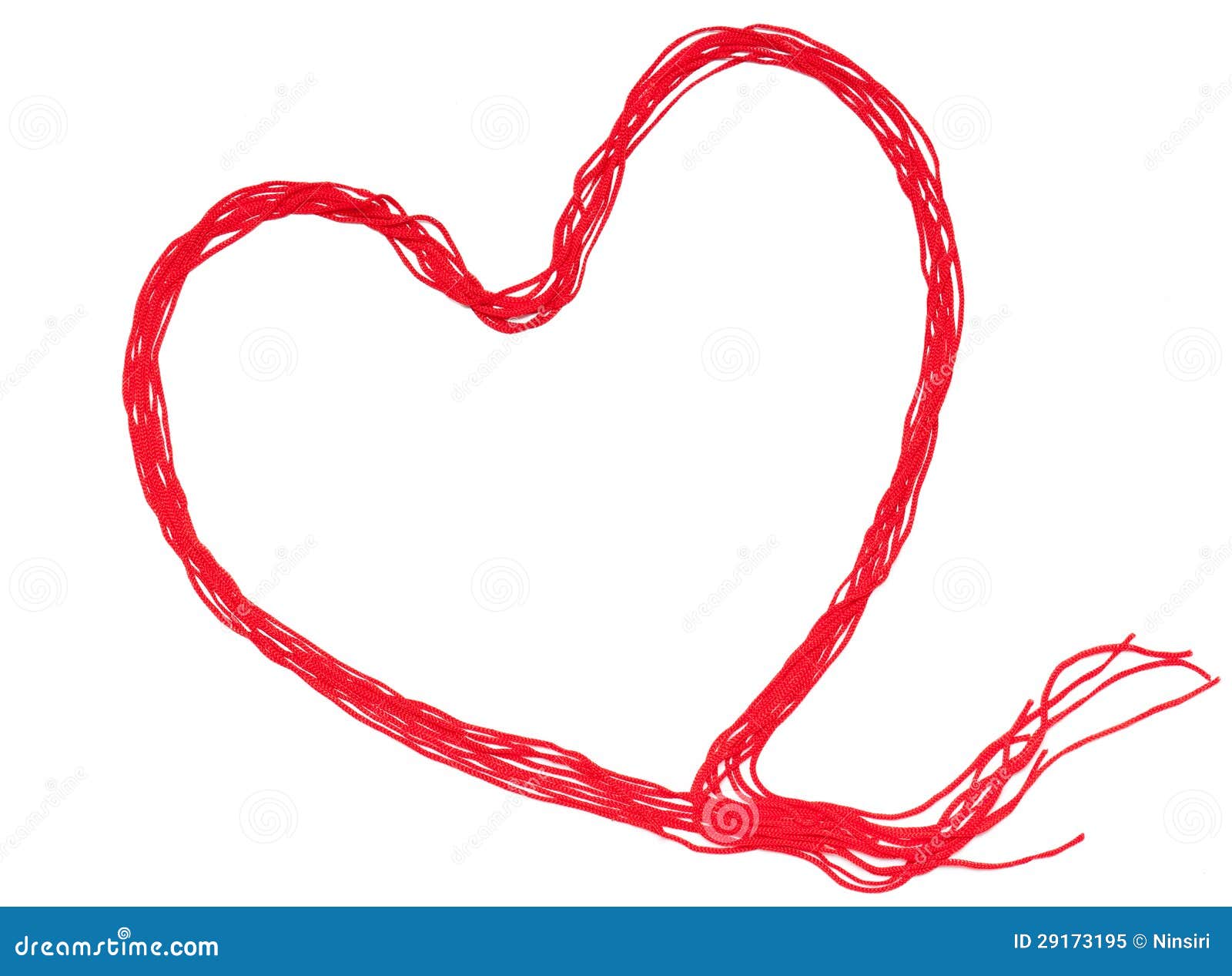 Red Rope Isolated Stock Photo - Download Image Now - Thread