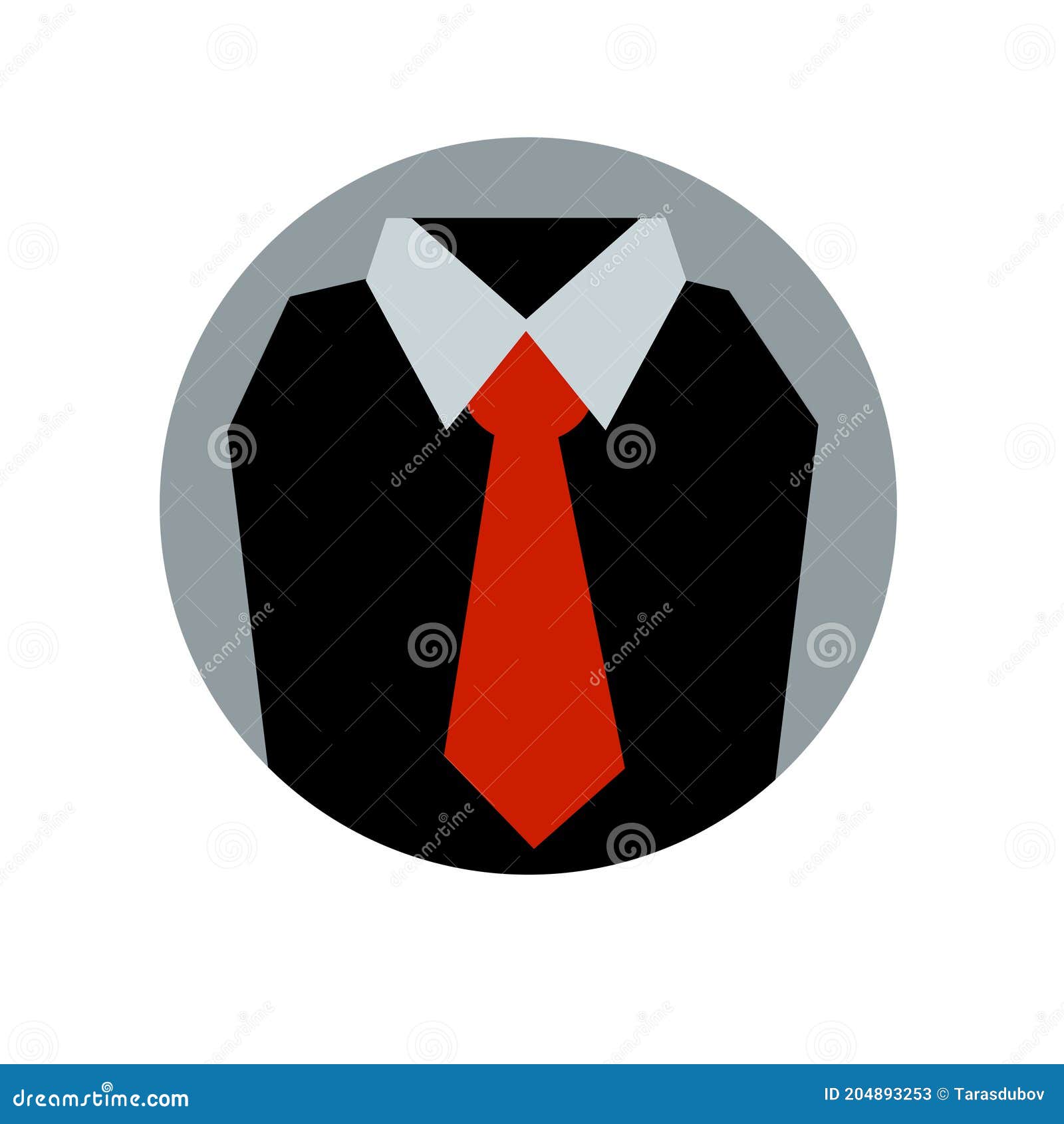 Vector Illustration of Red Tie Icon