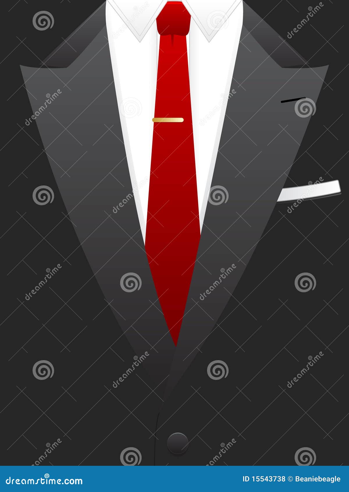 red tie tuxedo eps