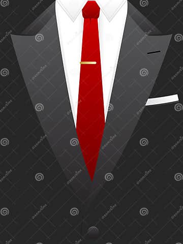 Red Tie Tuxedo EPS stock vector. Illustration of dress - 15543738