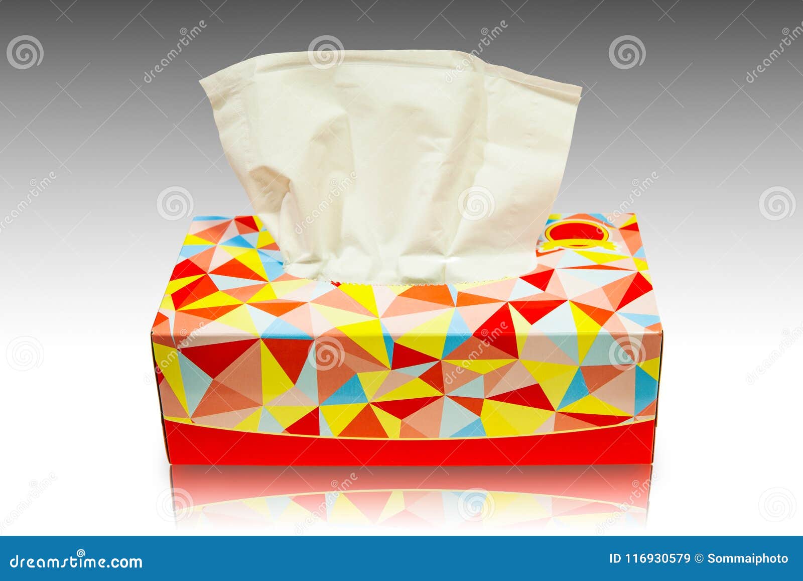 Download Red Tissue Box Blank Label And No Text For Mock Up Packaging Stock Illustration Illustration Of Health Clean 116930579
