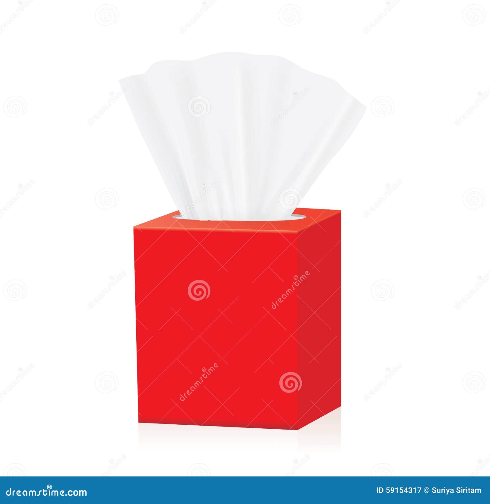 Download Red Tissue Box Mock Up Illustration 59154317 Megapixl