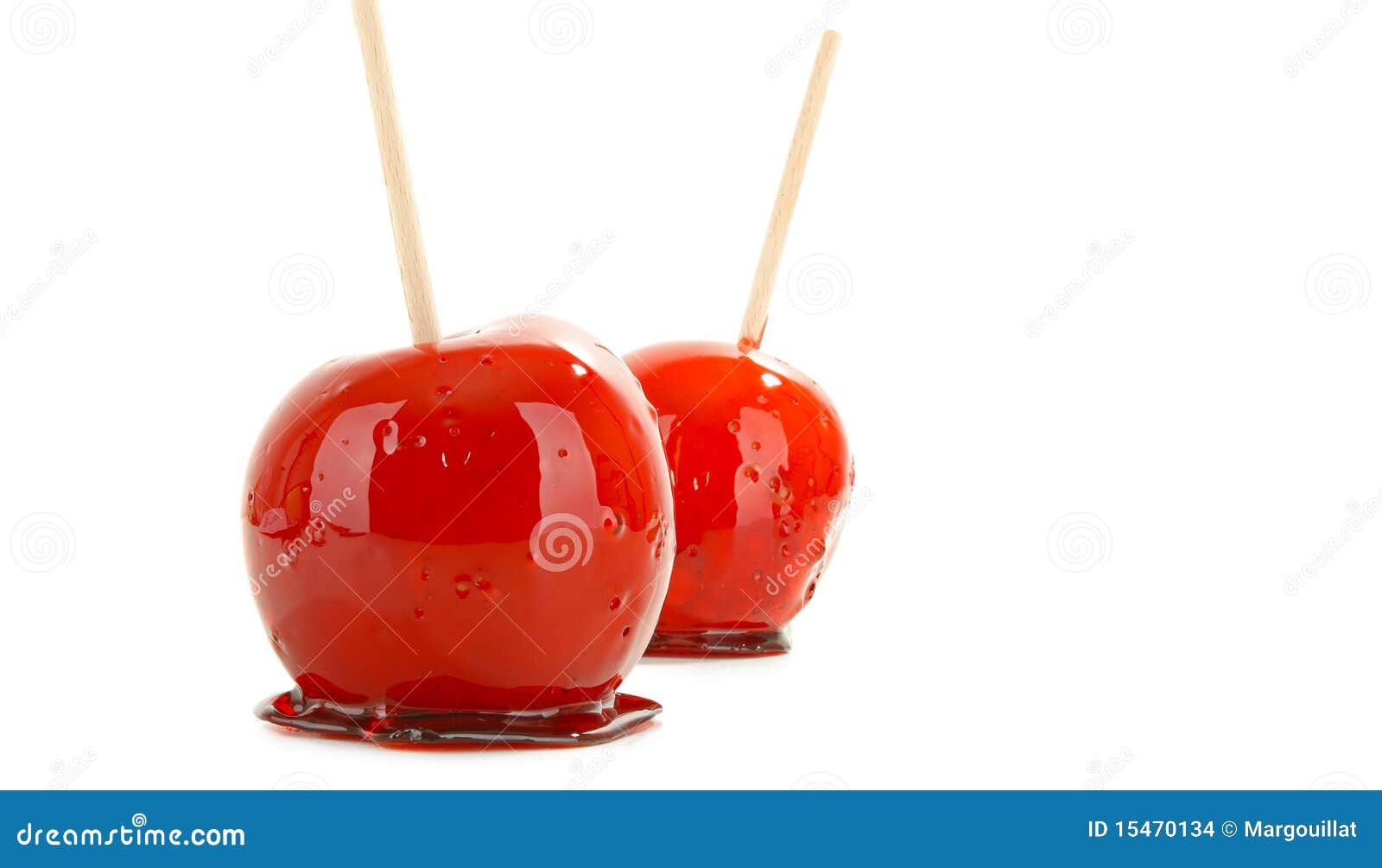 Red toffee apple stock photo. Image of caramel, white 15470134