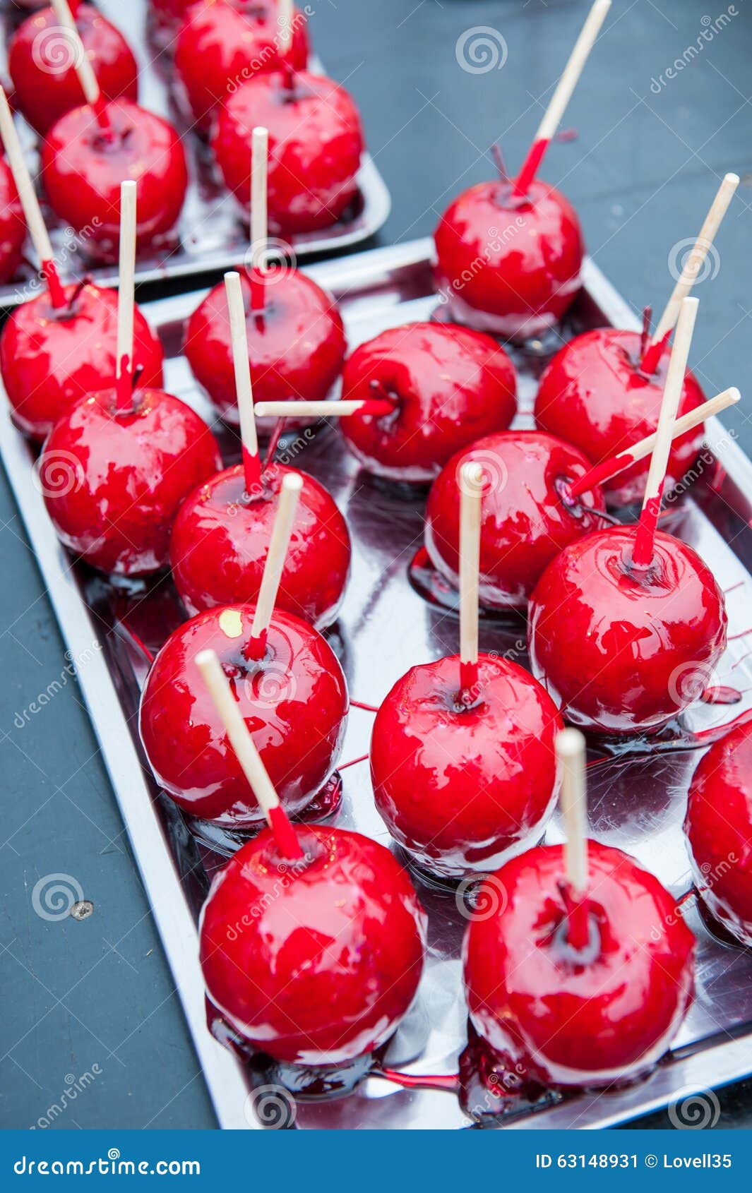 Red toffee apples stock image. Image of apples, memories 63148931