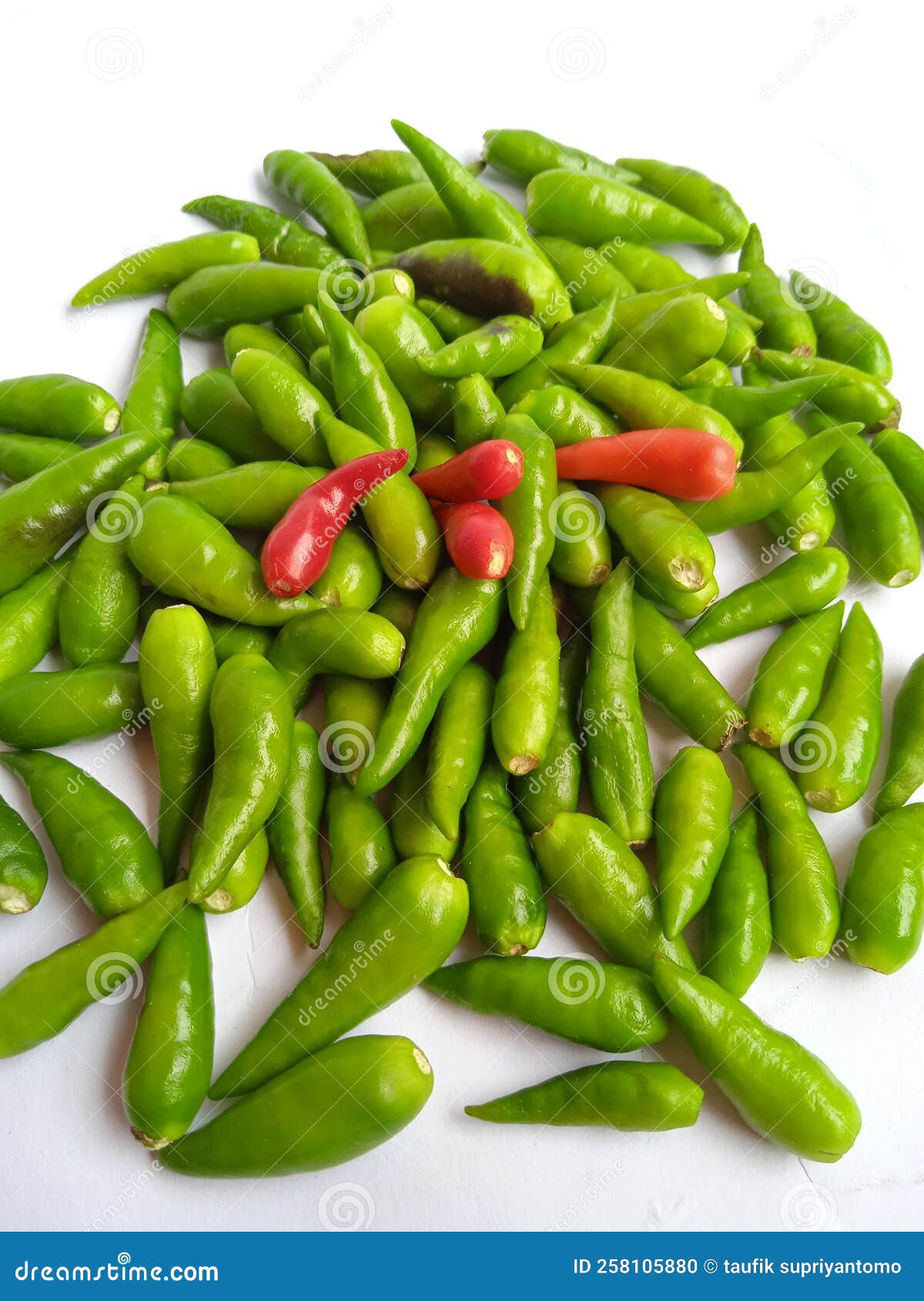Red Topping Chili Combined with Green Chili Stock Photo Image of