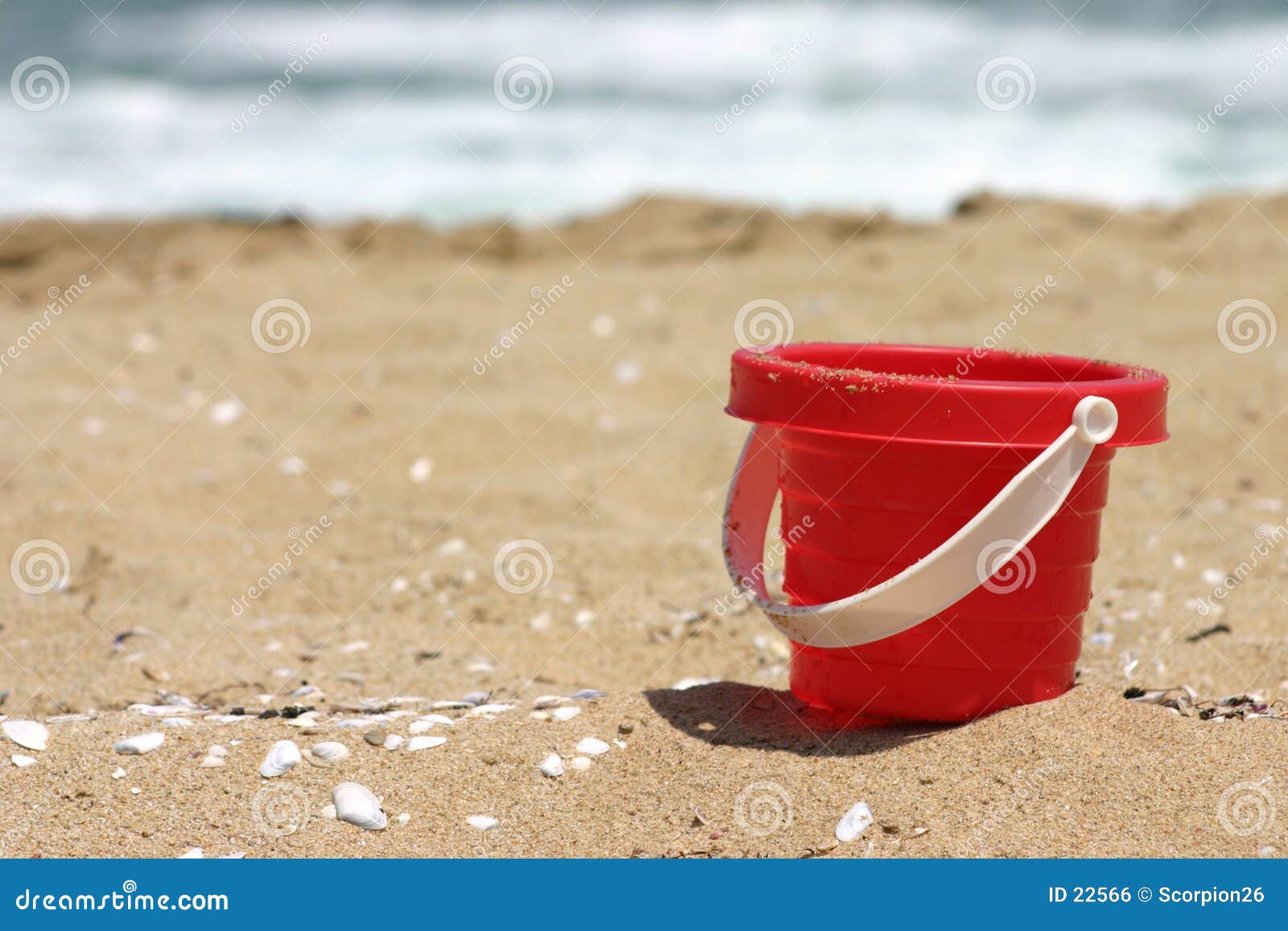 red sand bucket