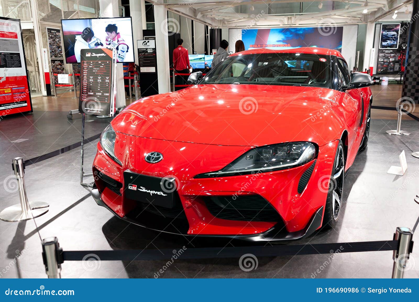 Lichaam kandidaat Zullen Red Toyota GR Supra. Front View. Toyota City Showcase Mega Web Palette Town  Editorial Photo - Image of brand, 2020: 196690986