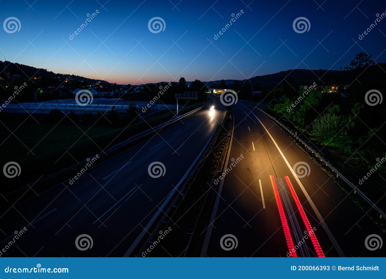 Red Traffic Light of a Car Brake Stock Image Image of glow