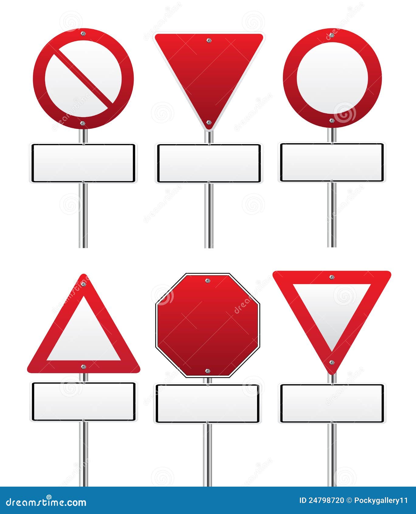 Red Traffic Sign Stock Photo Image 24798720