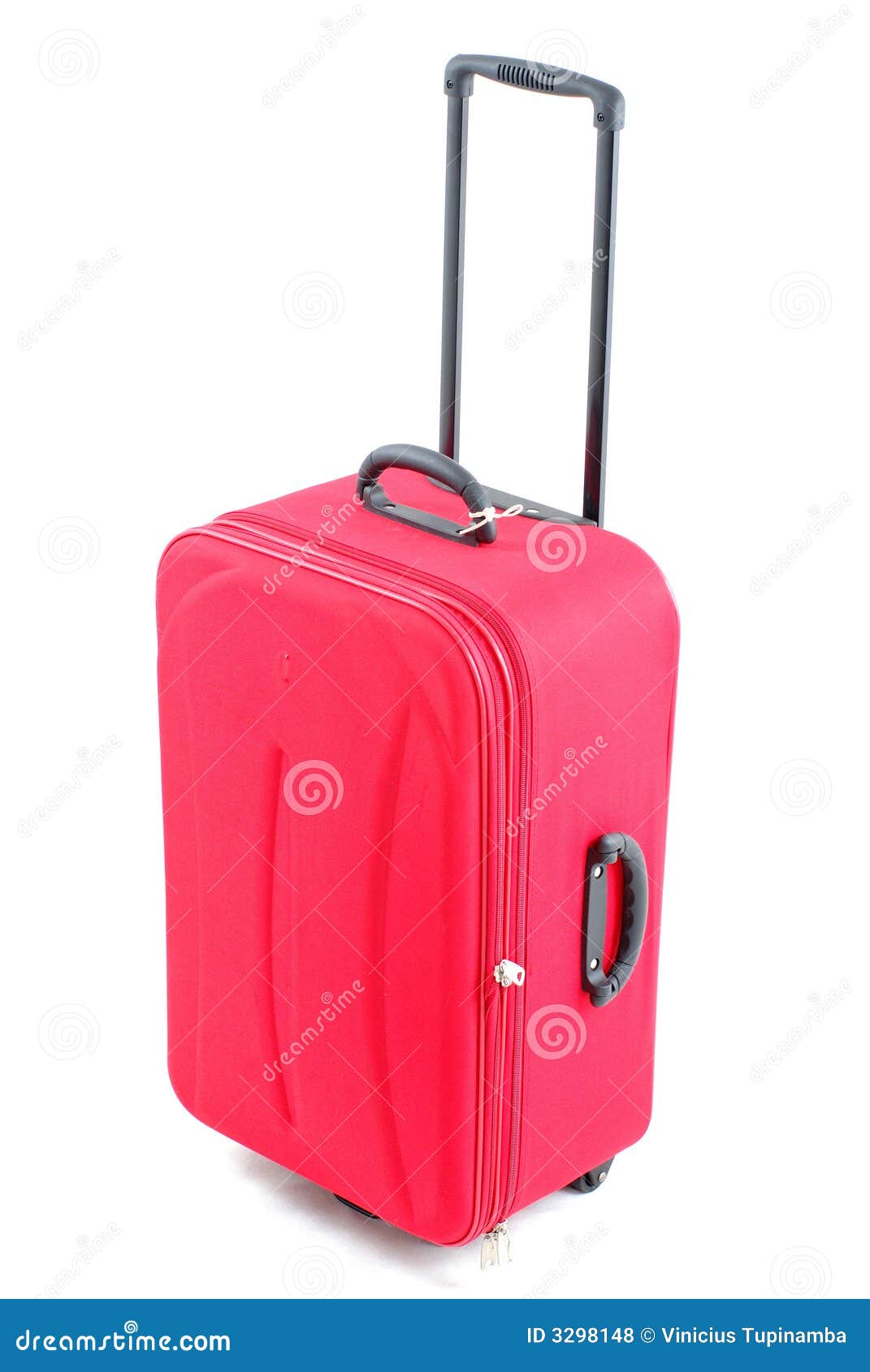 Red Travel Bag stock photo. Image of holiday, case, leisure 3298148