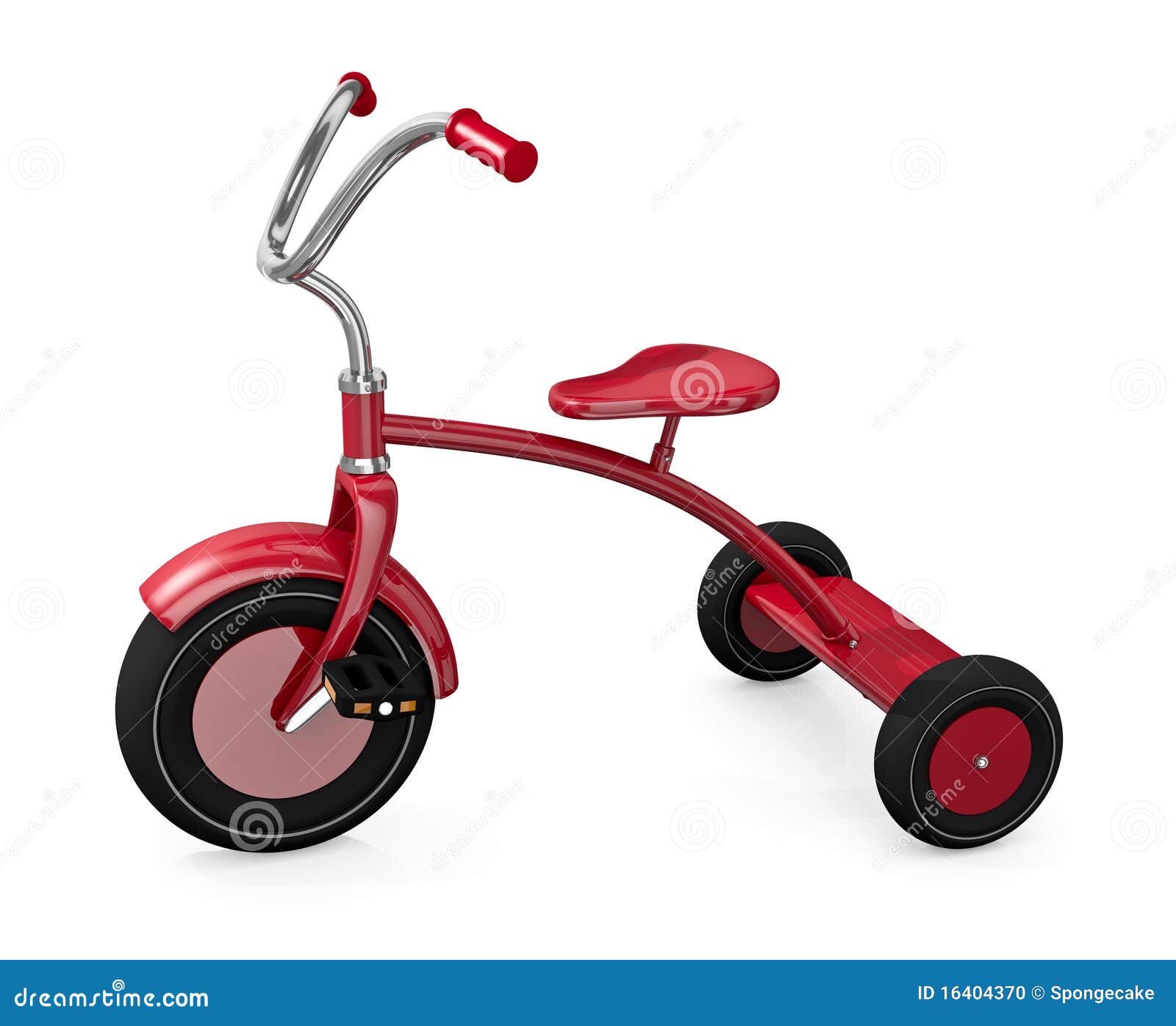 Red tricycle stock illustration. Illustration of sweet 16404370