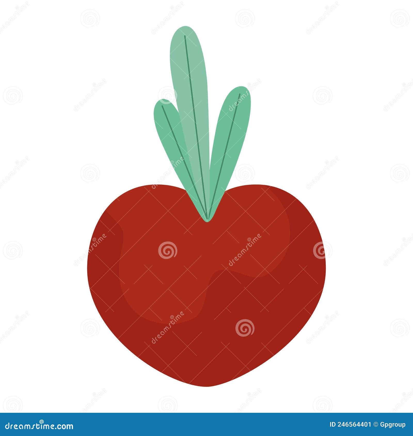 Red turnip design stock vector. Illustration of design 246564401