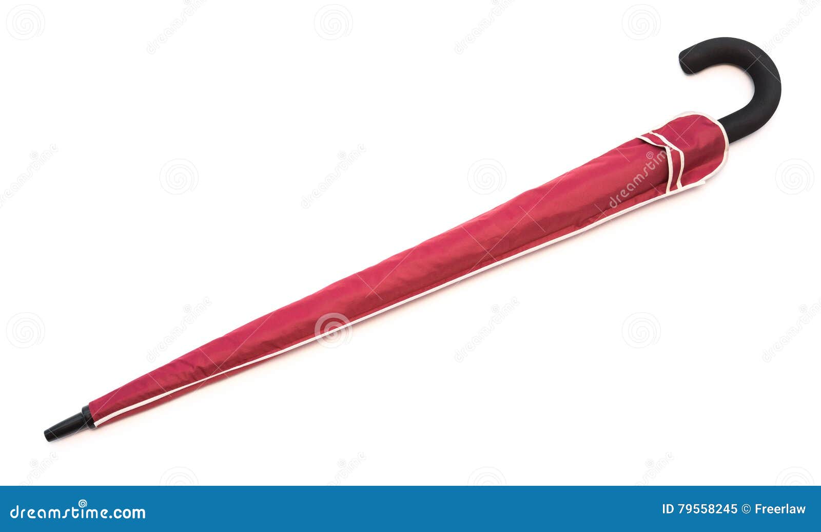 Red Umbrella with Cover on White Stock Image Image of umbrella