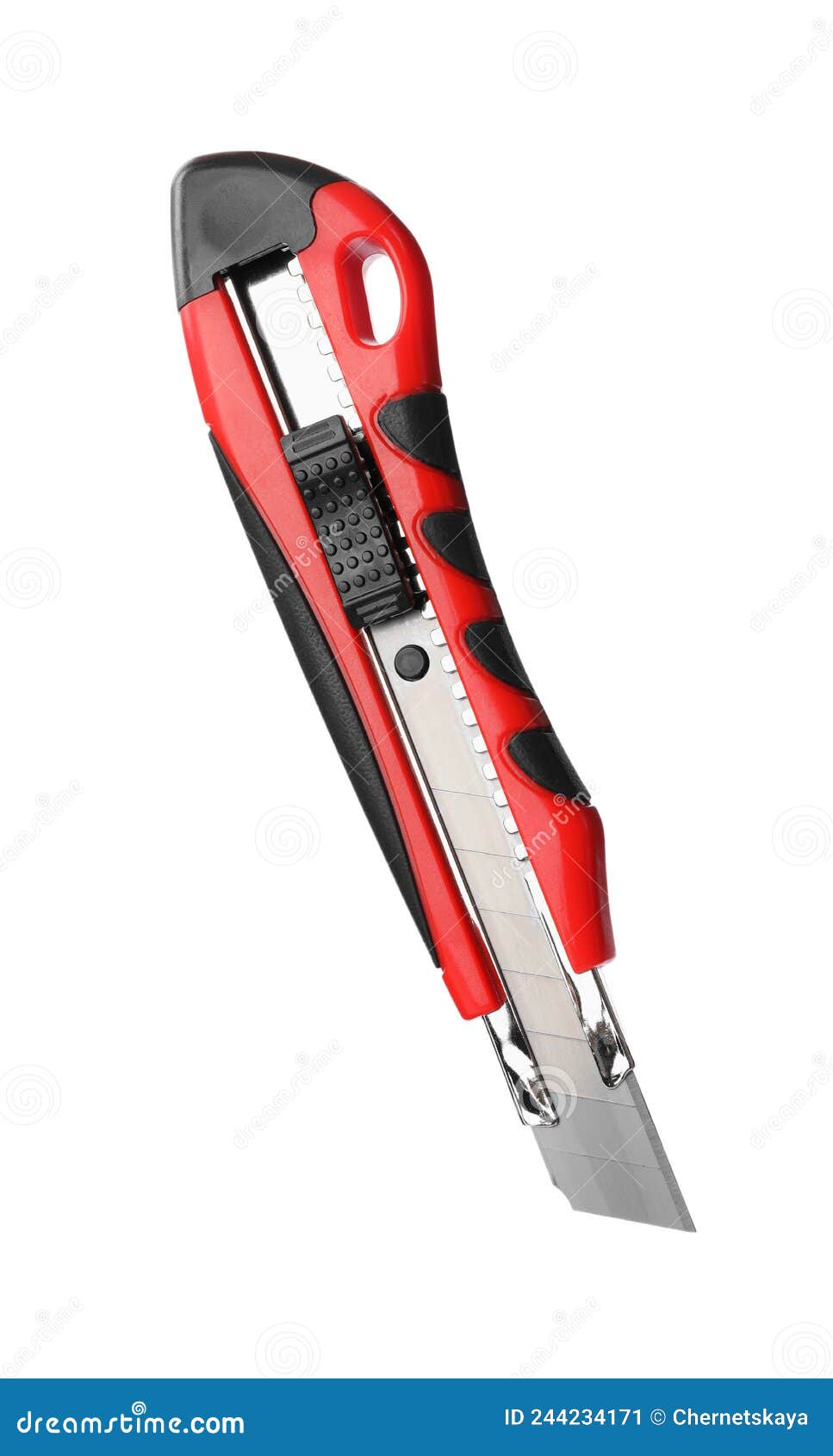 Red Utility Knife Isolated on White. Construction Tool Stock Image Image of color, razor