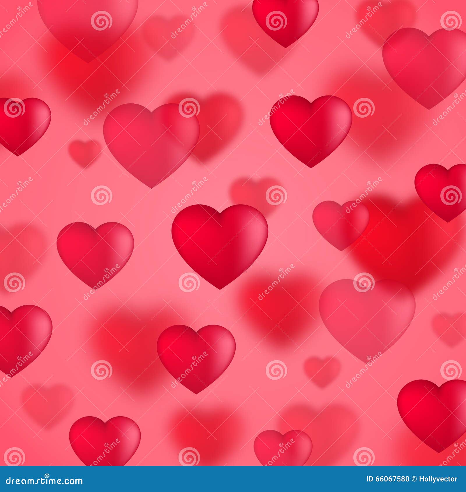 Red Valentine Hearts Background Stock Vector - Illustration of heart ...