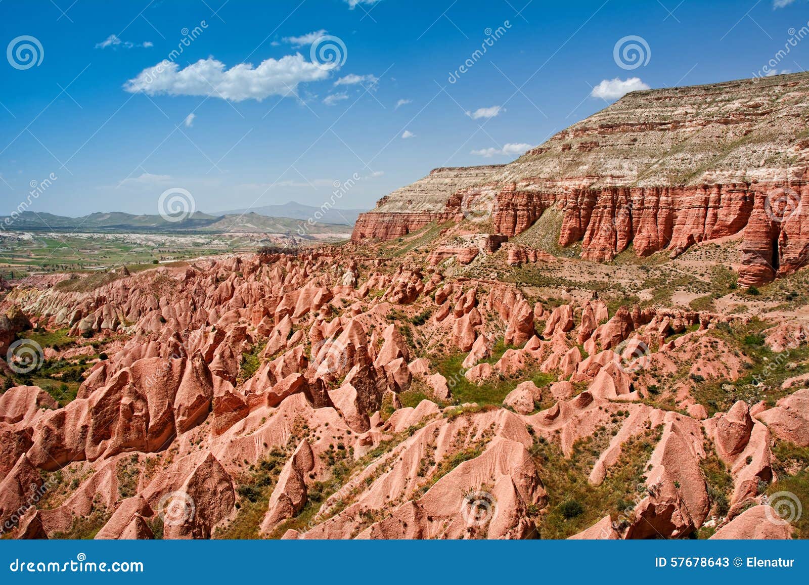 red valley at cappadocia, anatolia, turkey.