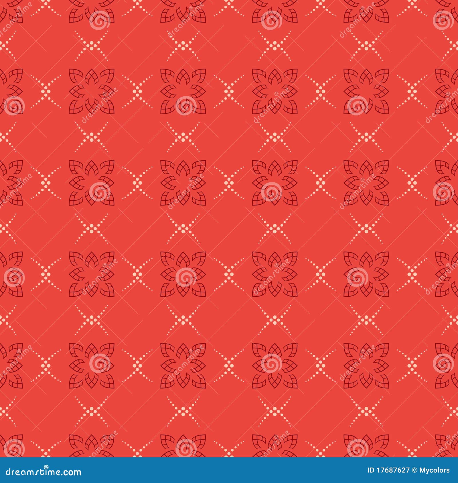 Red Vector Seamless Geometric Pattern Stock Vector - Illustration of