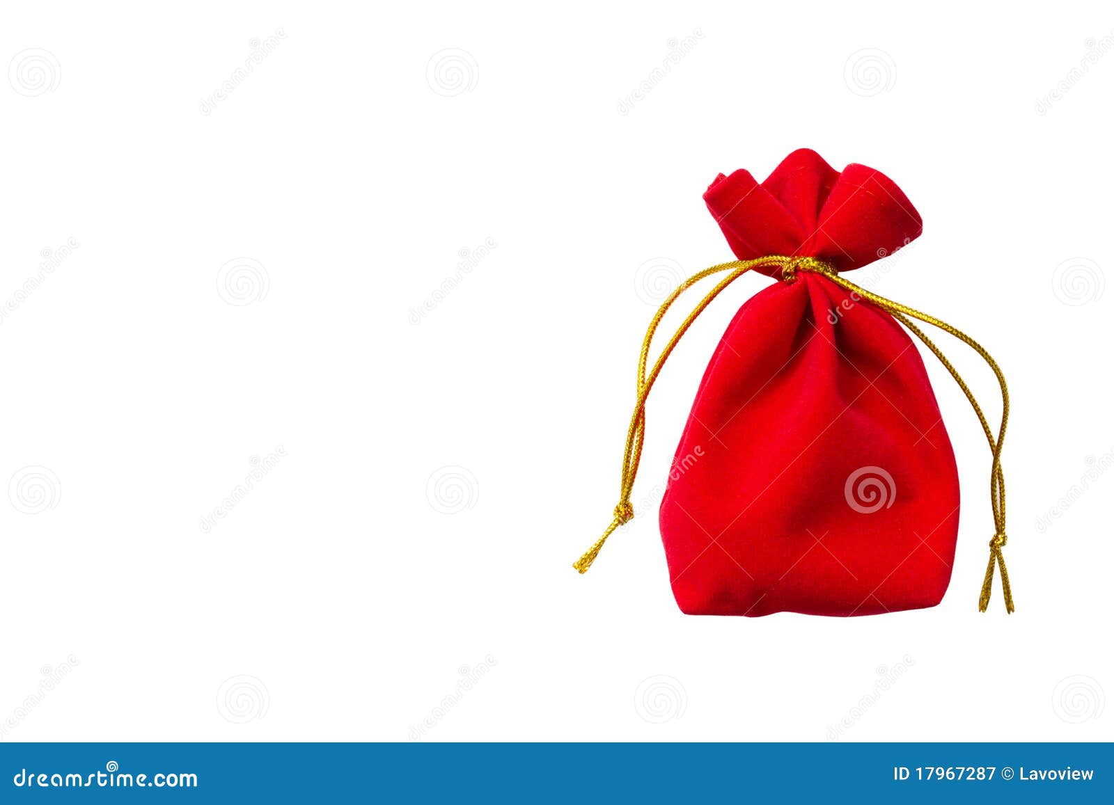 Red velvet bag stock image. Image of season, good, gold 17967287