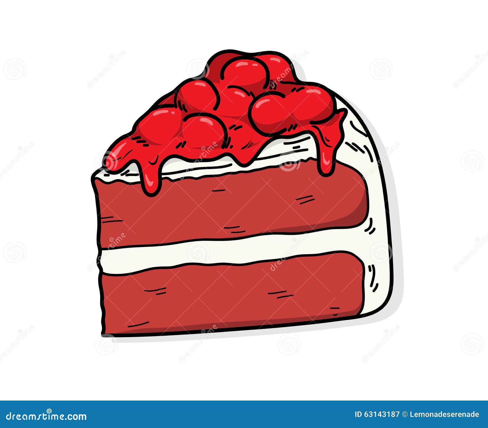 Red Velvet stock vector. Illustration of birthday, graphic - 63143187