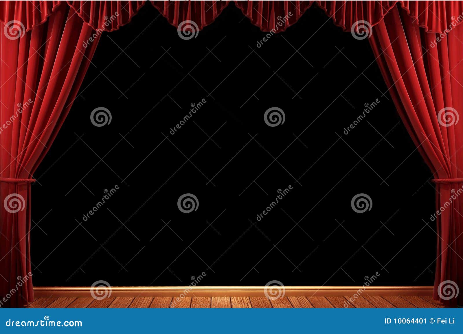 red velvet theater curtains