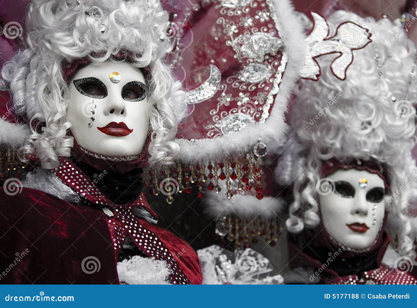 Red venetian carnival stock photo. Image of fest, identity - 5177188