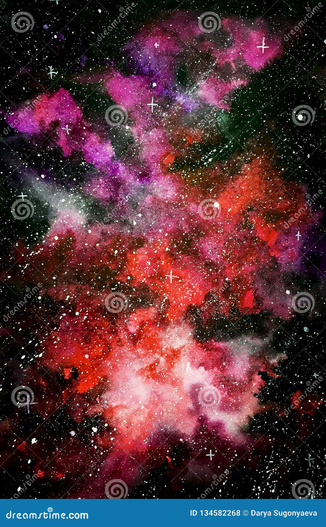 Galaxy Background Hd Red
