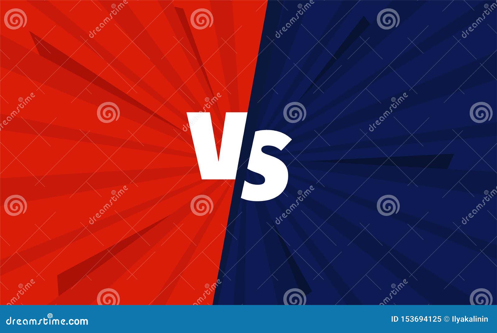 Free Vector  Versus vs battle screen red and blue background